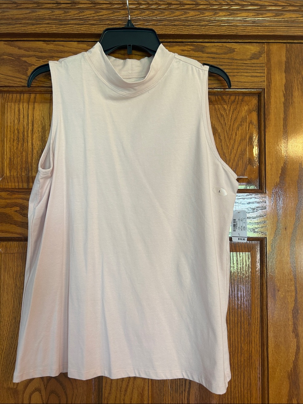 NWT Christopher & Bank Light Pink Sleeveless Mock Neck Top.